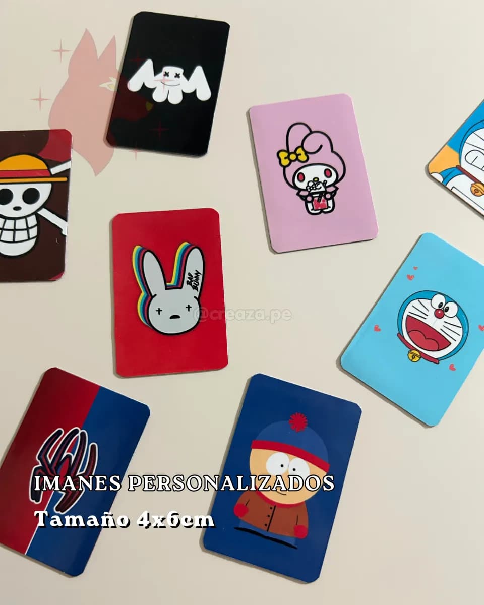 Imanes personalizados 4x6cm (10 unidades) personalizado — Creaza Perú