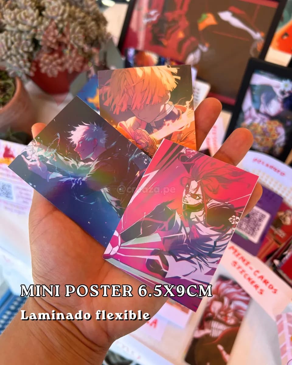 Mini-Poster Holográfico 6.5x9cm personalizado — Creaza Perú