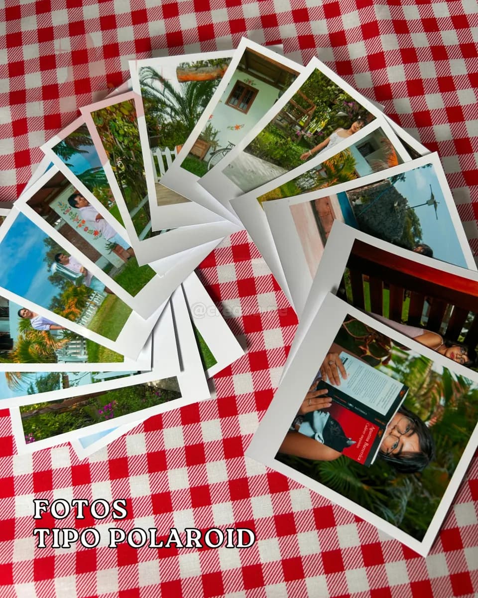 12 Fotos Tipo Polaroid 9x11 cm personalizado — Creaza Perú