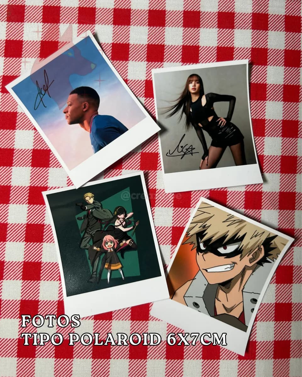 12 Fotos Tipo Polaroid 5x7cm personalizado — Creaza Perú