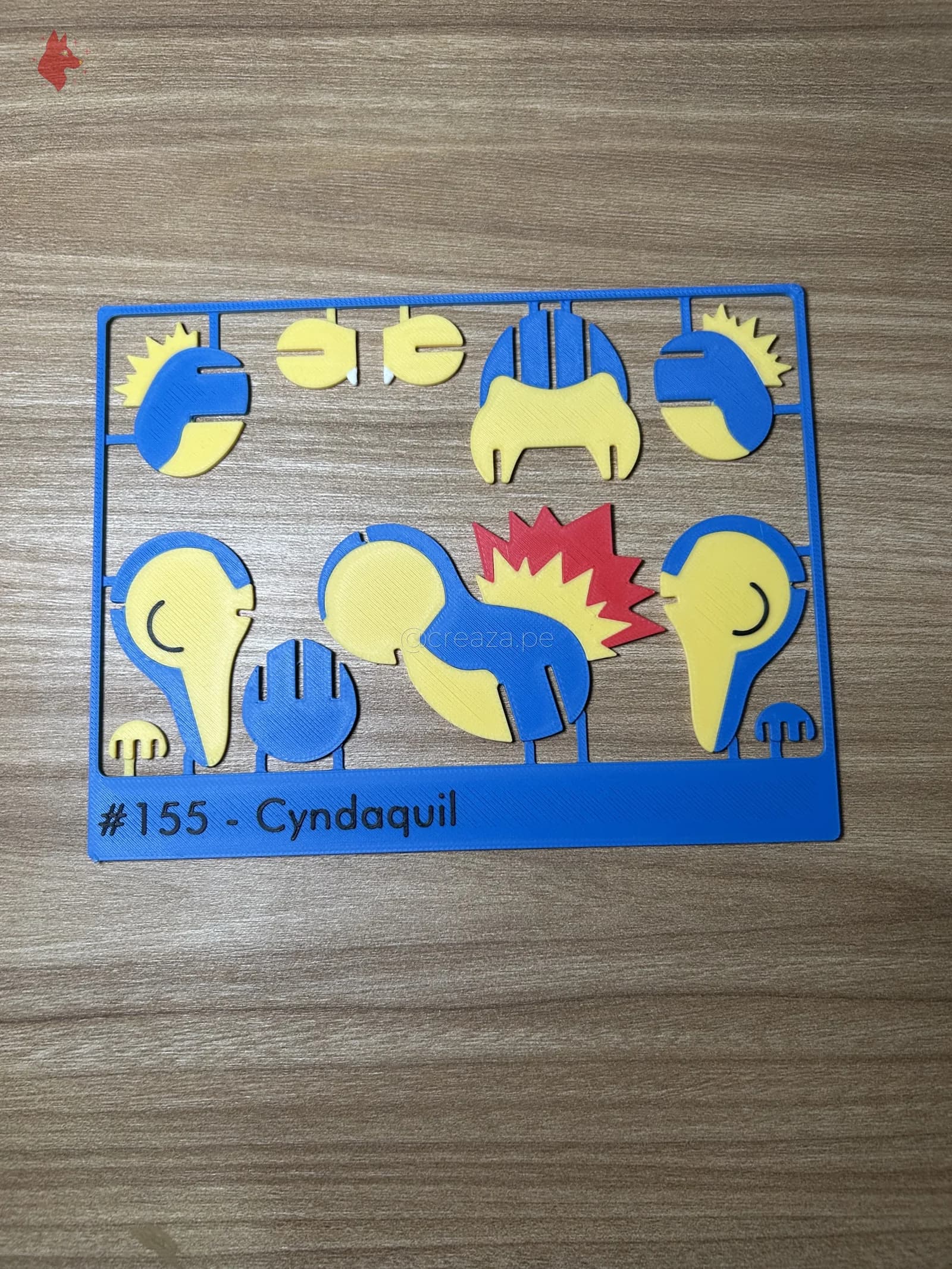 Kit Armable Cyndaquil #155 personalizado — Creaza Perú