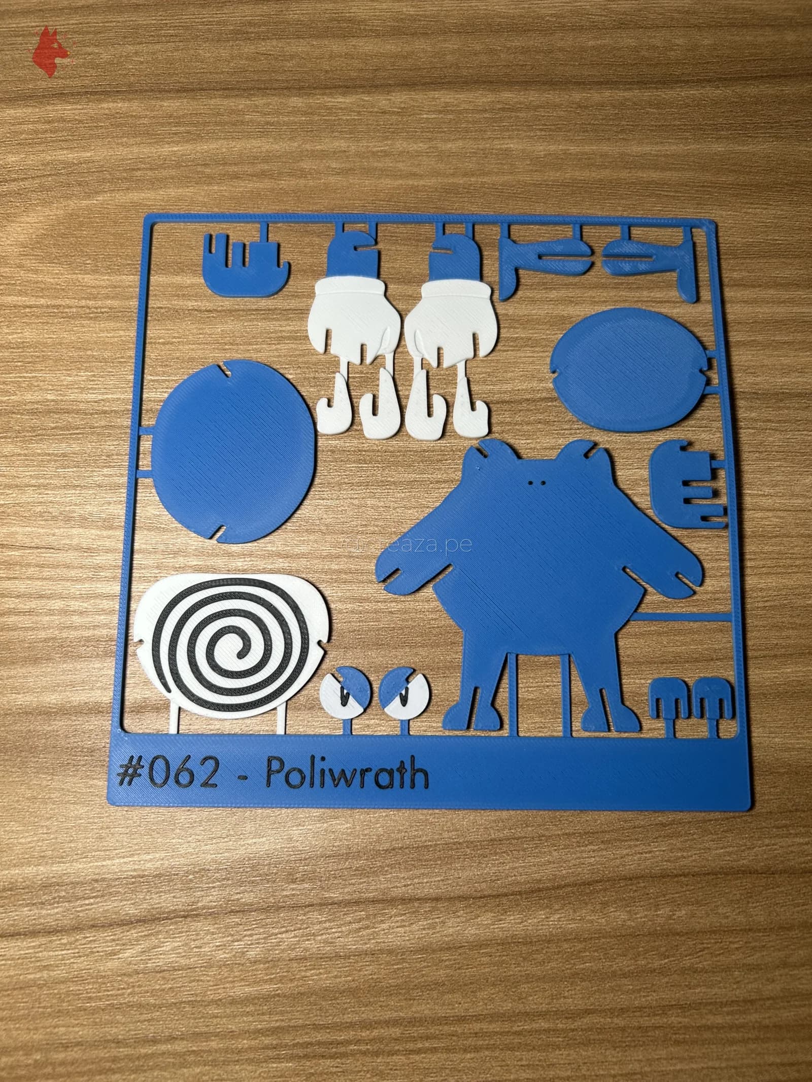 Kit Armable Poliwrath #062 personalizado — Creaza Perú