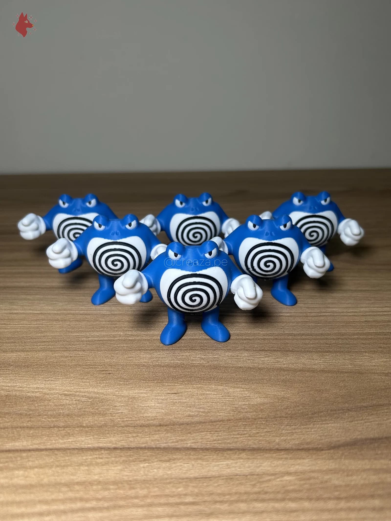 Poliwrath Miniatura 5cm personalizado — Creaza Perú